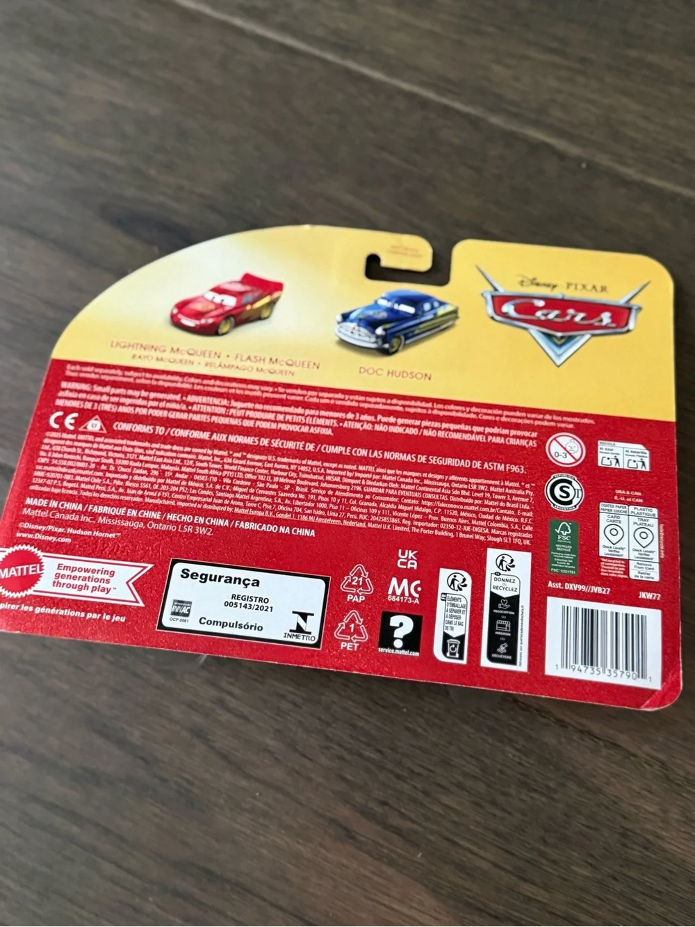 Disney Pixar Cars Lightning McQueen & Doc Hudson 20th anniversary die cast
